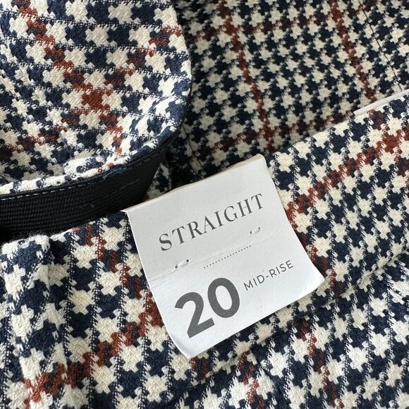 Lane Bryant Pants Size 20 Houndstooth Straight Mid Rise - Picture 4 of 10